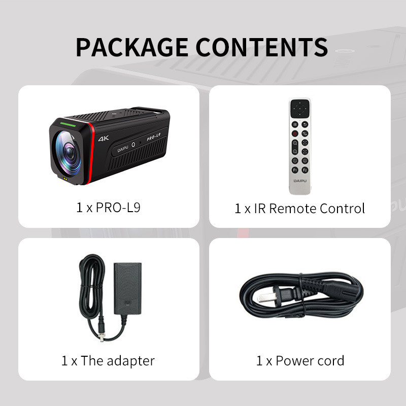 Upgrade Your Video Conferencing with DAIPU PRO-L9 4K 7X Optical Zoom HD-MI ToF Camera