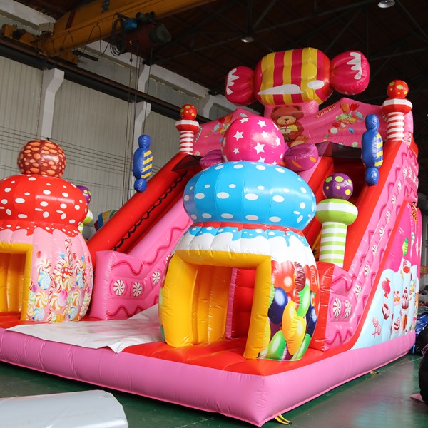 Inflatable Dry Slide Colorful Candy Inflatable Dry Slide Fashion Design Cheap Inflatable Dry Slide