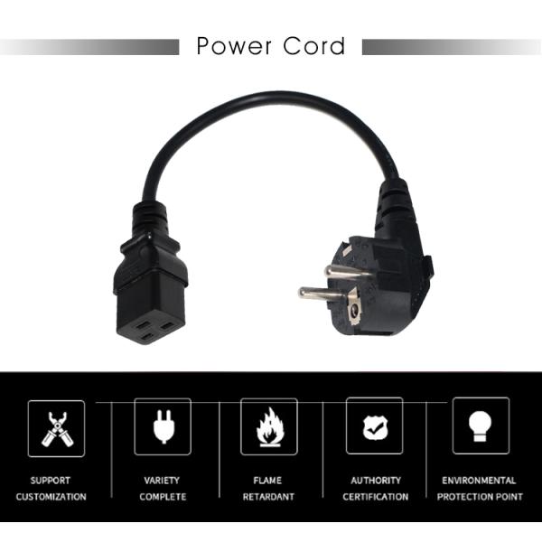 30А 240В C19 к Schuko Power Cord 1,5 мм VDE сертифицирован