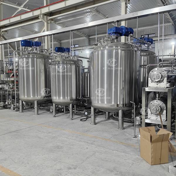 Industrial Emulsifying Mixing tank Peanut Butter Blending/De-gassing Tank