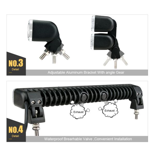 14 Inch 60W Ultra-thin 4x4 Led Bar Off road Light For Car Niva 12V Jeep Wrangler tj ATV SUV Trucks Led Work Barra Driver