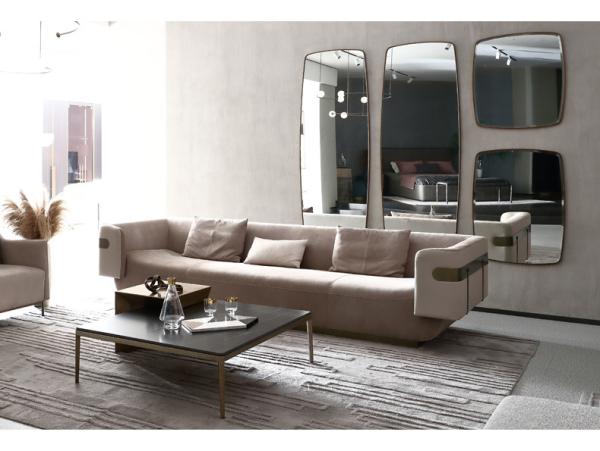 74cm High Leather Living Room Sofas Modern Minimalist Design