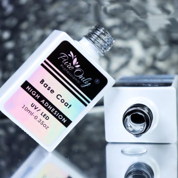 Professional Grade Pure Only Nail Suppliers No Cleanse No Wipe Chrome Uv Led Gel Top Coat Base Coat for Gel Polish Nails