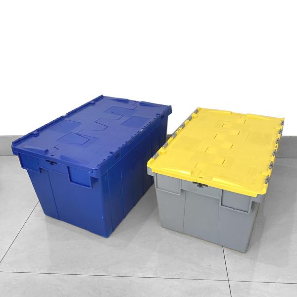 Logo d'impression en soie Porte-bagages en plastique conception empilable pour un déplacement et un stockage faciles