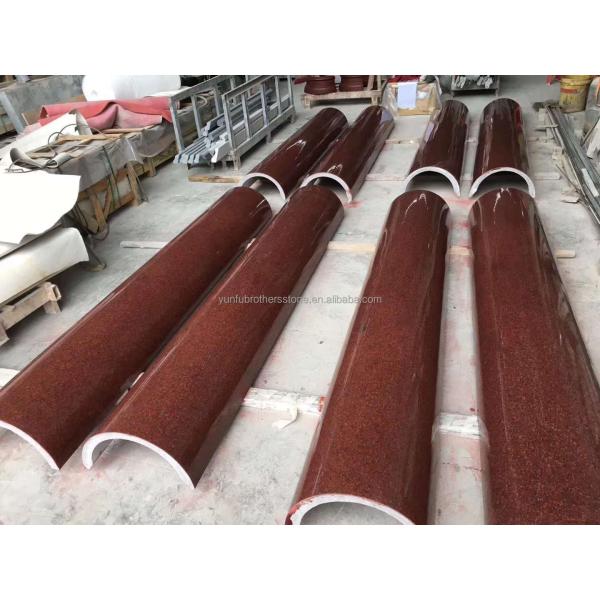 Modern India Red Granite Slabs for Exterior Interior Wall Stones and Door Frame Honed Surface