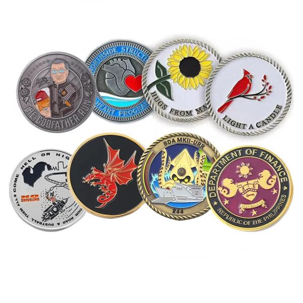 Stamping Zinc Alloy Challenge Coins Custom Gold Coin Minting Rustproof
