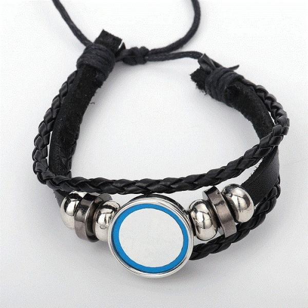 Valentine's Gift Jewelry Leather Cuff Bracelet Handmade Jewelry Men and Women Sublimation Leather Bracelet