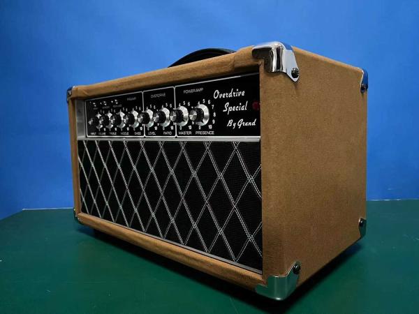 Custom Grand Amp 20W Brown Tolex VOX Grill Cloth JJ Tubes Inspired by Dumble ODS Overdrive Special