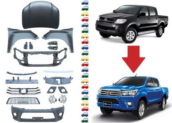 Facelift for Toyota Hilux Vigo 2009 and 2012 , Upgrade Body Kits to Hilux Revo 2016