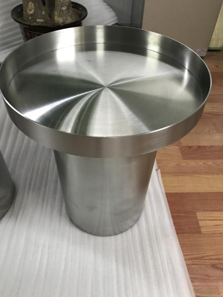 high standard metal furniture customized stainless steel table with mirror or brushed finish
