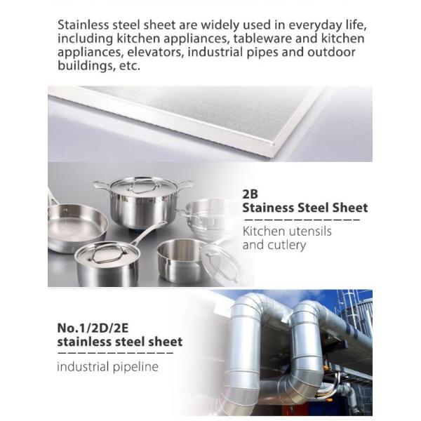 AISI 202 439 444 Stainless Steel Metal Plates For Roof Structure