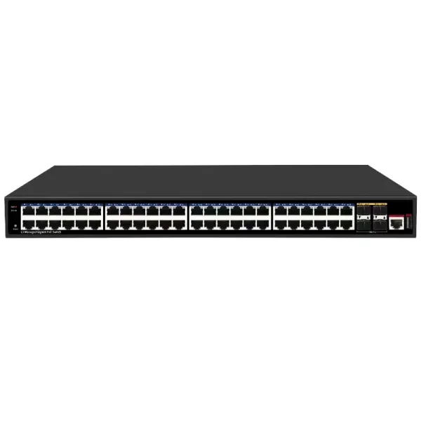 52 Port L3 Managed Poe Switch with 10g Uplink Ports and High Speed Network IC and The Most Stable Poe Chips