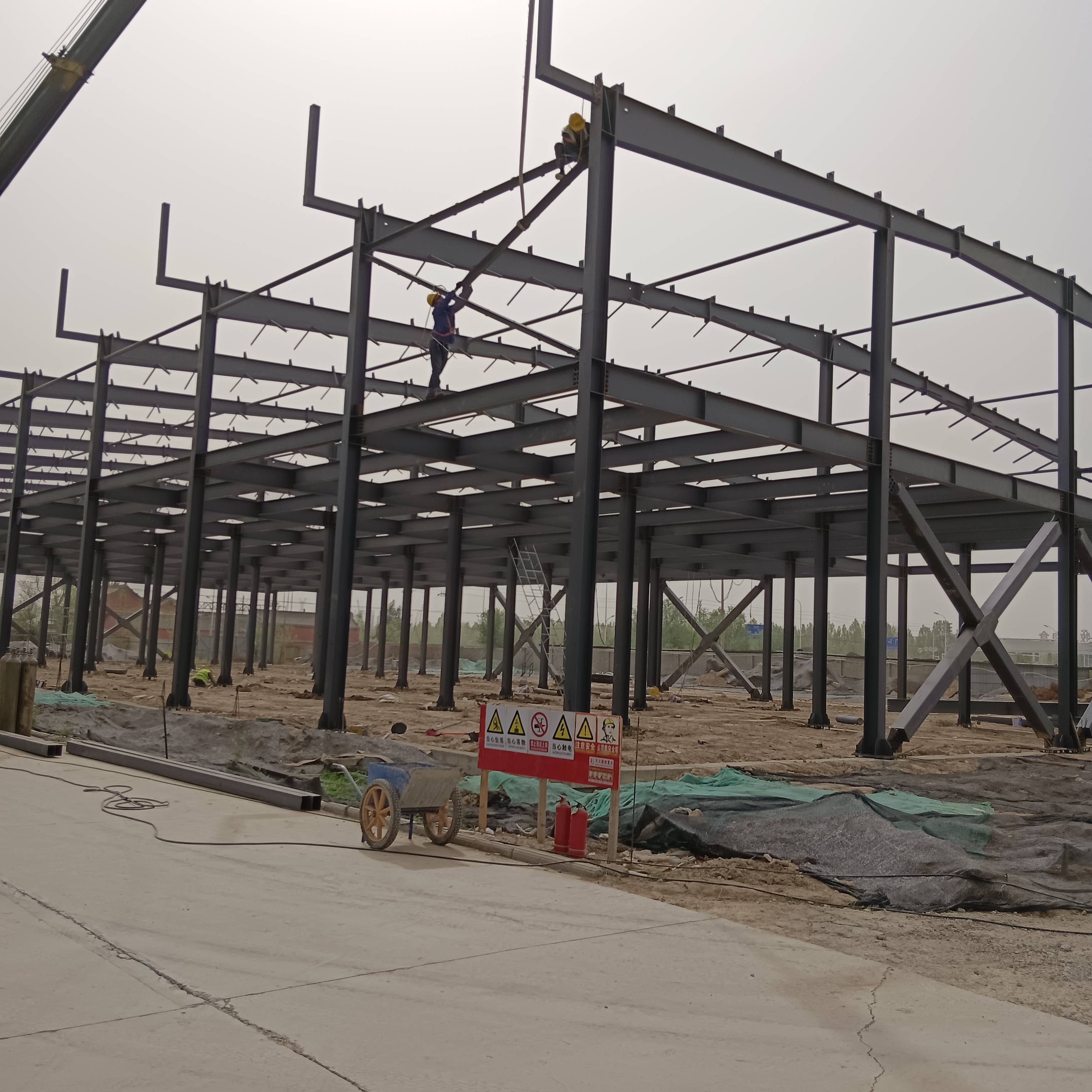 Q355 Workshop Steel Structure 60 Meters Seismic Steel Framed Structures