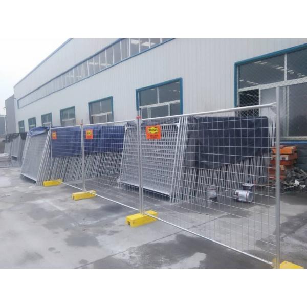 Hot Dipped Galvanized Temporary Fence AS4687-2007 Standard 42 microns Zinc thick 2.1m height and 2.4m width