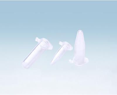 Tubo transparente do PCR da máquina do PCR único 0,2 ml com os tubos lisos da reação do pcr da tampa