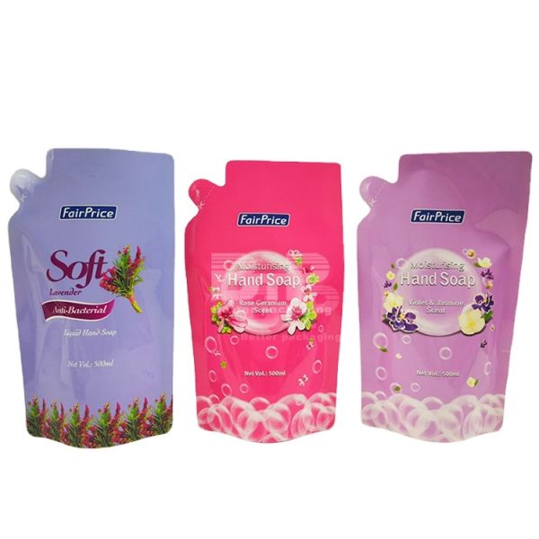 Digital Printing LOW MOQ and Gravure  in House for  Liquid  Laundry Detergent Refill Plastic Bag Shape Pouch Packaging