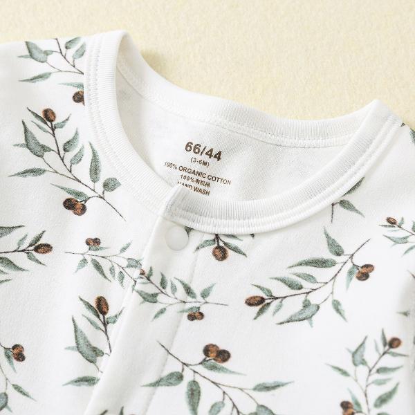 OEM pajamas baby romper with snap pajamas sleepwear onesie organic cotton baby clothes baby romper