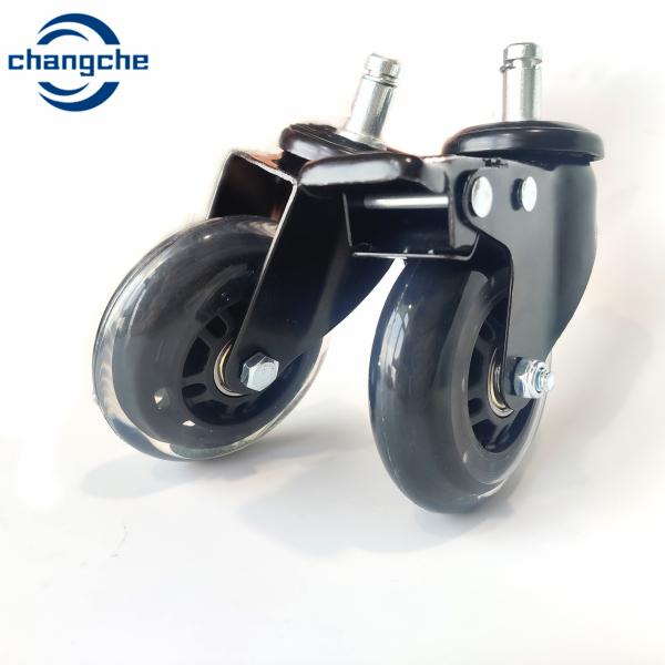 50kg Load Capacity Threaded Stem Swivel Castor Wheels With Ball Bearing