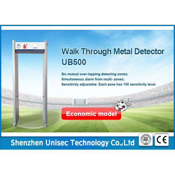 Walk Through Door Frame Metal Detector Gate 6 Zones Ub500 Secuity Equipment