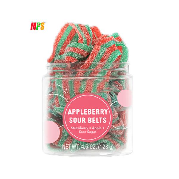 Bulk Halal Noodle Shape Sour Belts Candy Liquorice Strips Multi Colored