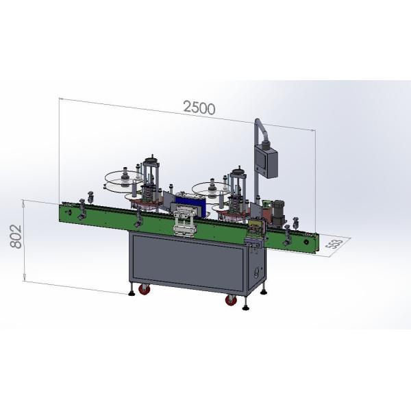 Верхняя часть LCD автоматическая и нижняя машина Labeler для бутылки 1200W опарника гайки меда