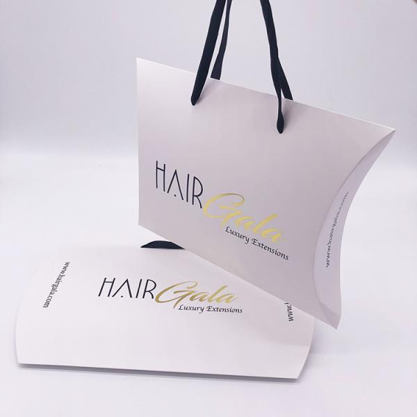 Custom Virgin Hair Packaging Pillow Box Packaging For Hair/fashion Cardboard Wig Box