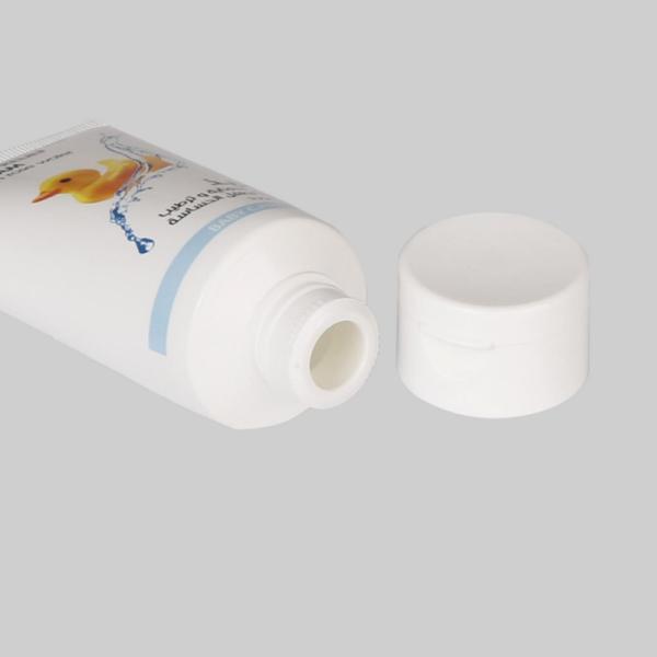 косметика трубки мытья стороны 70-180ml упаковывая изготовленная на заказ пластиковая с крышкой сальто