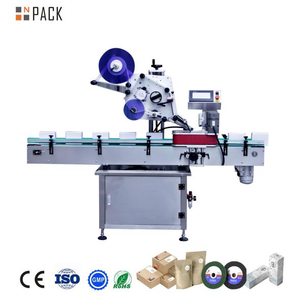 Automatic Carton Labeling Applicator With Electric Driven Plane Labeling Machine