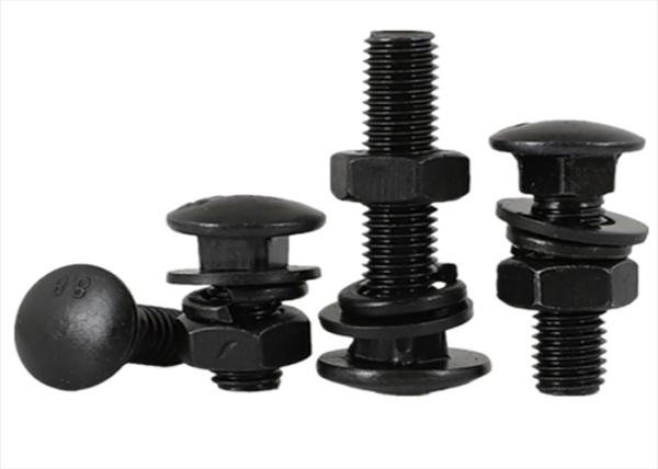M12 Aluminum 6061 6063  7075-T6 METAL BOLT Carriage Bolt Hard Anodized Black
