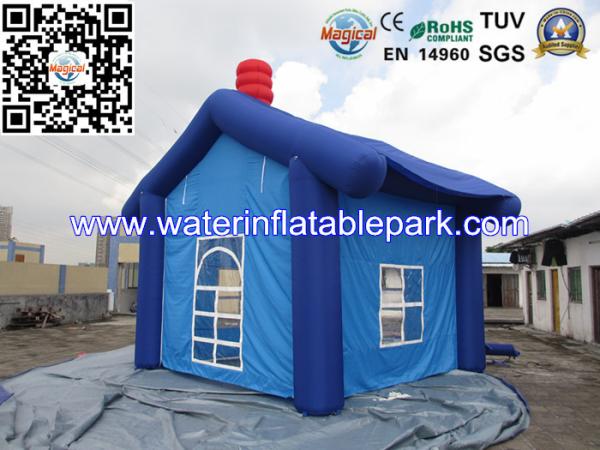 Fashion House Inflatable Trade Show Tent Exhibition Dark Blue