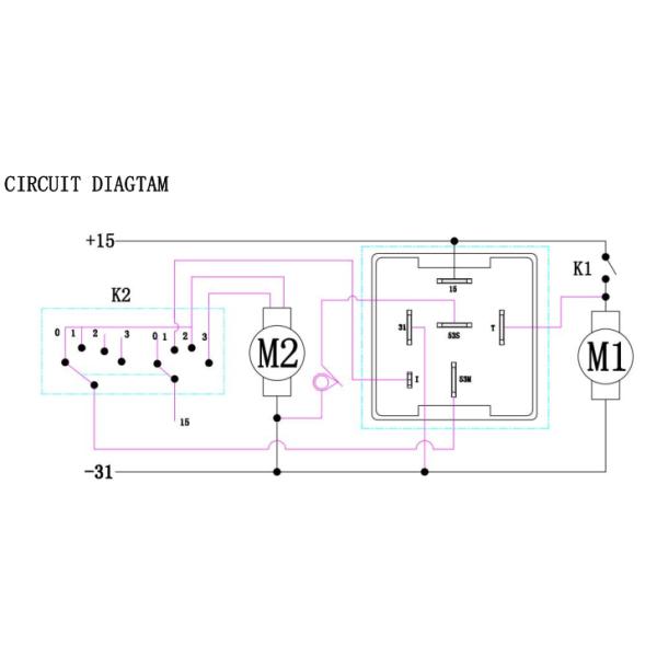 12V 6 Pin Wiper Intermittent Relay For Volkswagen