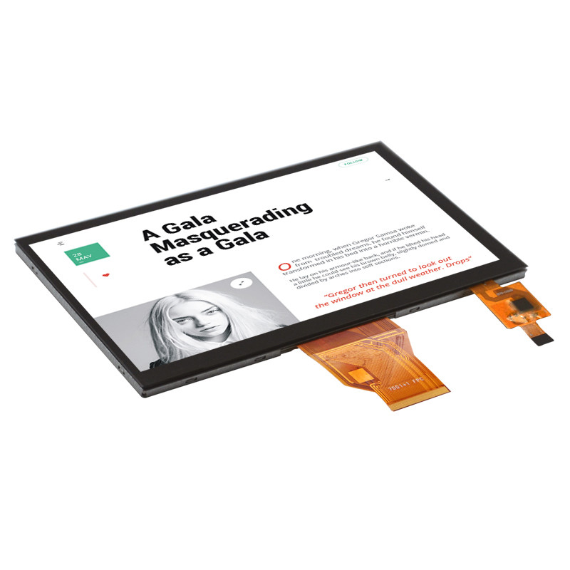 7 дюймовый сенсорный экран TFT дисплей, 450 CD/M2 800x480 50 пин 24 бит RGB интерфейс