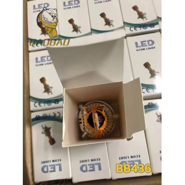 H4 Metal White Yellow Dual Color 2 Face With Coil Motorcycle LED Light Bulb