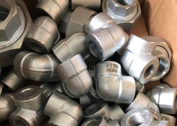 Screwed Forged DN15 45 Degree ASTM Stainless Steel Elbow