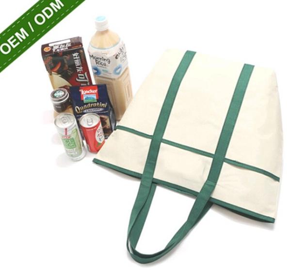 Factory Wholesale Reusable Shopping Bags New Fashion Large Black Tote Bag