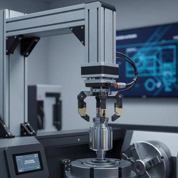 Precision 5-Axis Gantry Robot for Sensitive Component Handling - CNC Load/Unload Automation