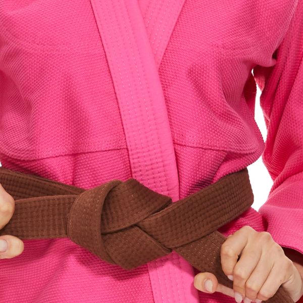 240grams Fabric Weight 100% Cotton Pearl Weave BJJ Belt For Adults