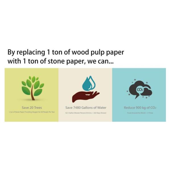 Food Packaging Calcium Carbonate Paper Tear Resistant Oilproof 375gsm