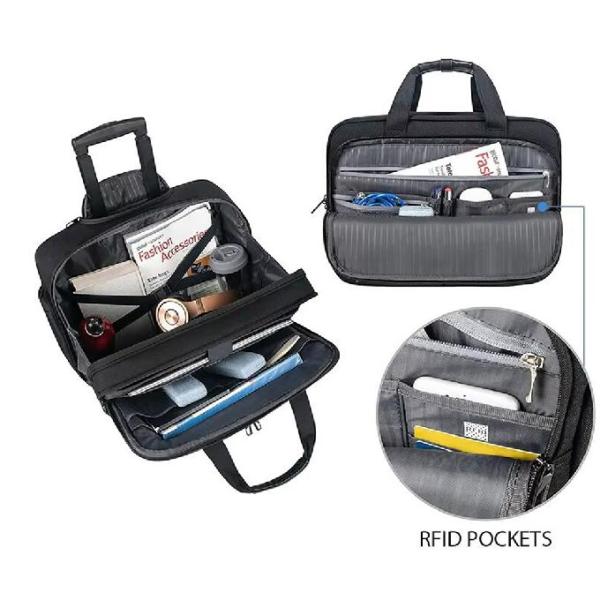Waterproof Pilot Trolley Bag With Multi Compartment For Travel