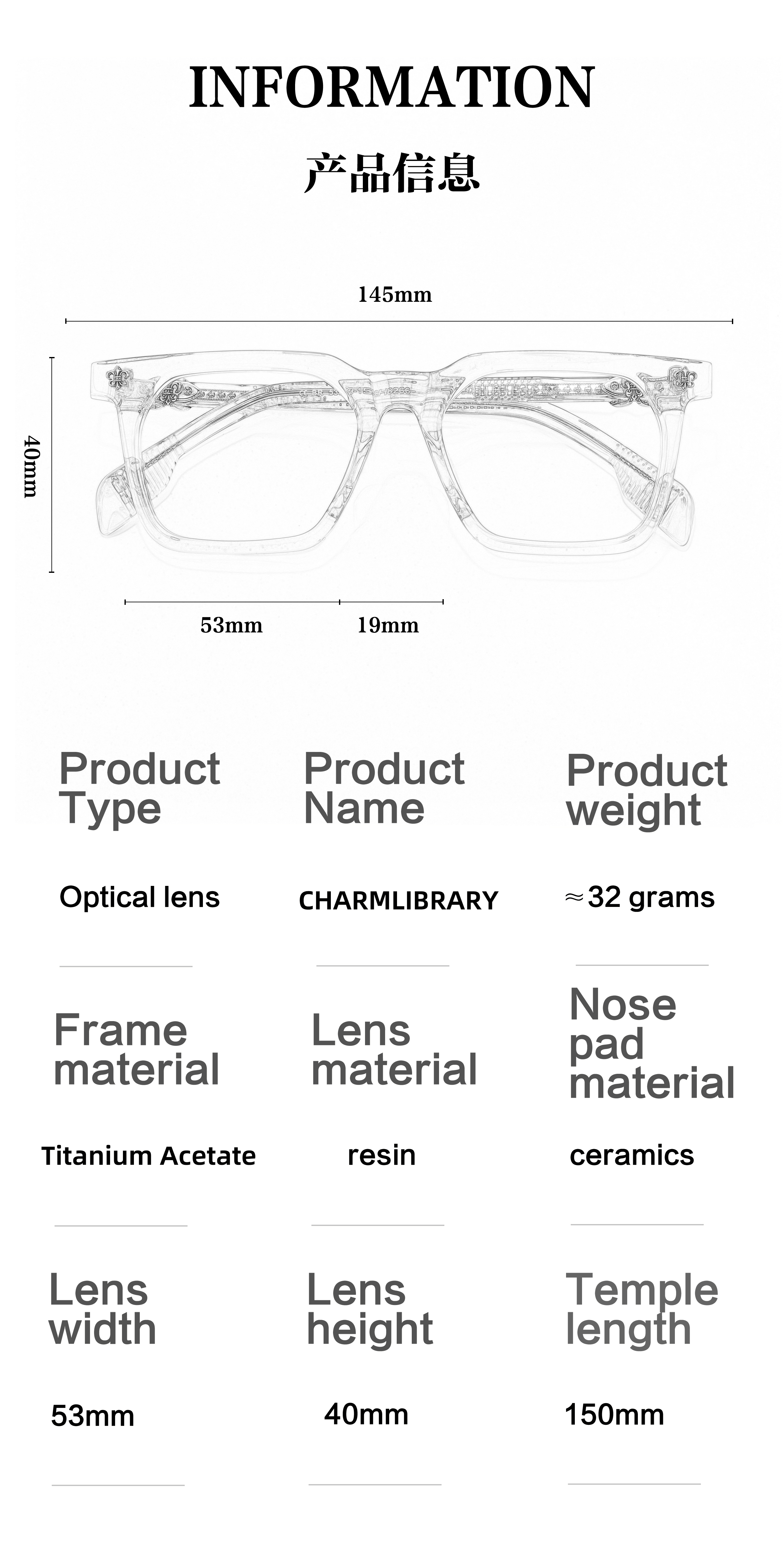 New Full Frame Style Shape Lightweight Durable Gold Tortoiseshell Grey Green Tea Luxury Brand Men's Women Glasses Frame for Men