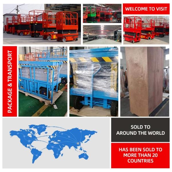 1.1м х 0.7м Повышенный подъемный стол Леса Электрическая платформа Ножничный подъемник