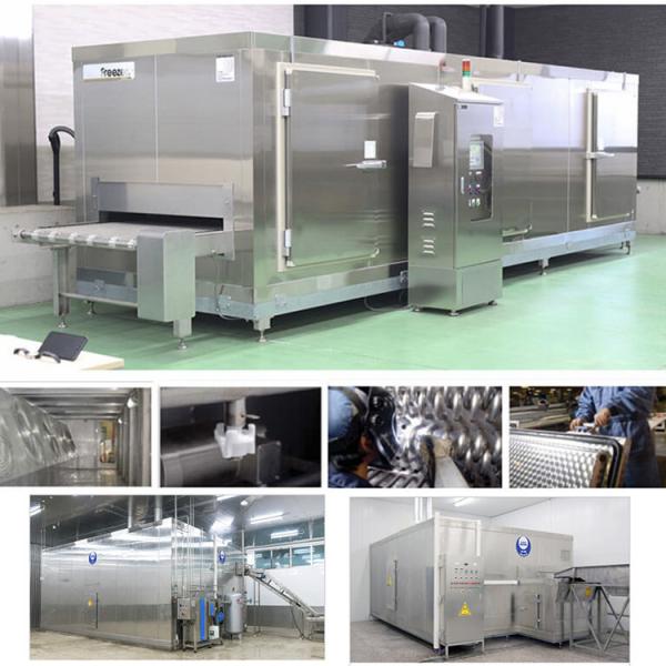 300KG/H Fluidized Seafood Food Freezing Machine Tunnel Type