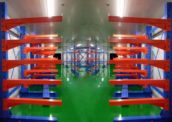 Single Side Steel Material Cantilever Storage Racks Heavy Duty 5 Years Warranty