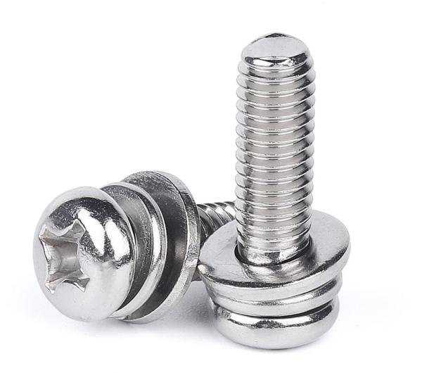 Pan Head Cross Recess Combination Screw Stainless Steel Zinc Plated Micro Screw
