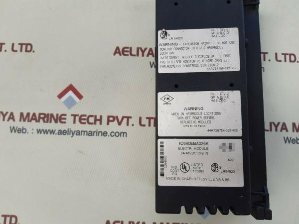 GE​ IC660BBA101 I/O MODULE GENIUS BLOCK  115 VAC / 125 VDC POWER