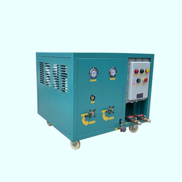 R123 R245fa Oil Less 2HP Refrigerant Recovery Charging Machine Low Pressure Refrigerant Chiller Recovery Machine