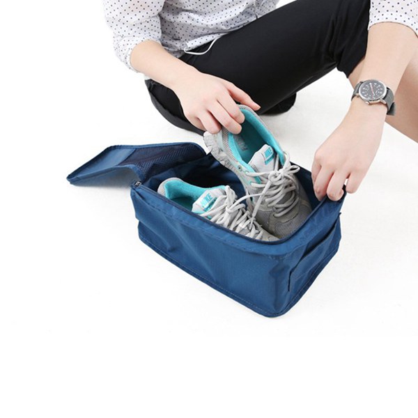 Travel Shoe Storage Custom Promotional Bags Double Layers For Several Pairs
