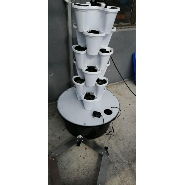 Plastic Modern Stacking Vertical Flower Pot For Substrate Cultivation