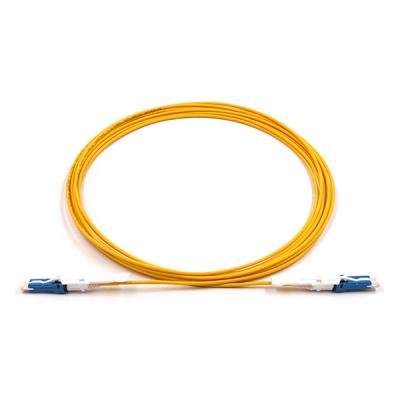 CS UPC To CS UPC Fiber Optic Patch Cable Duplex Single Mode OS2 OFNR 2.0mm Yellow
