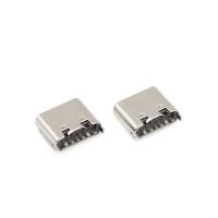 Tipo fêmea Alfinete de USB dos conectores 6 de C 180 alojamento do mergulho 3.1mm do grau UL94V-0